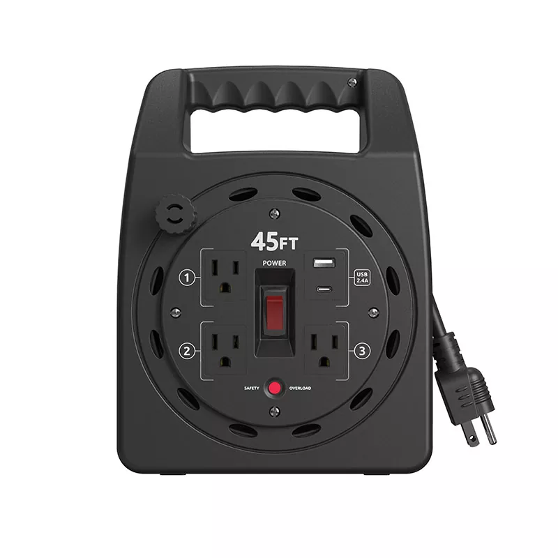 3 Outlet Usb2.4a Kekili Kord Plastik 45 kaki Dengan Perlindungan Lebihan 3 Outlet Usb2.4a Kekili Kord Plastik 45 kaki Dengan Perlindungan Lebihan