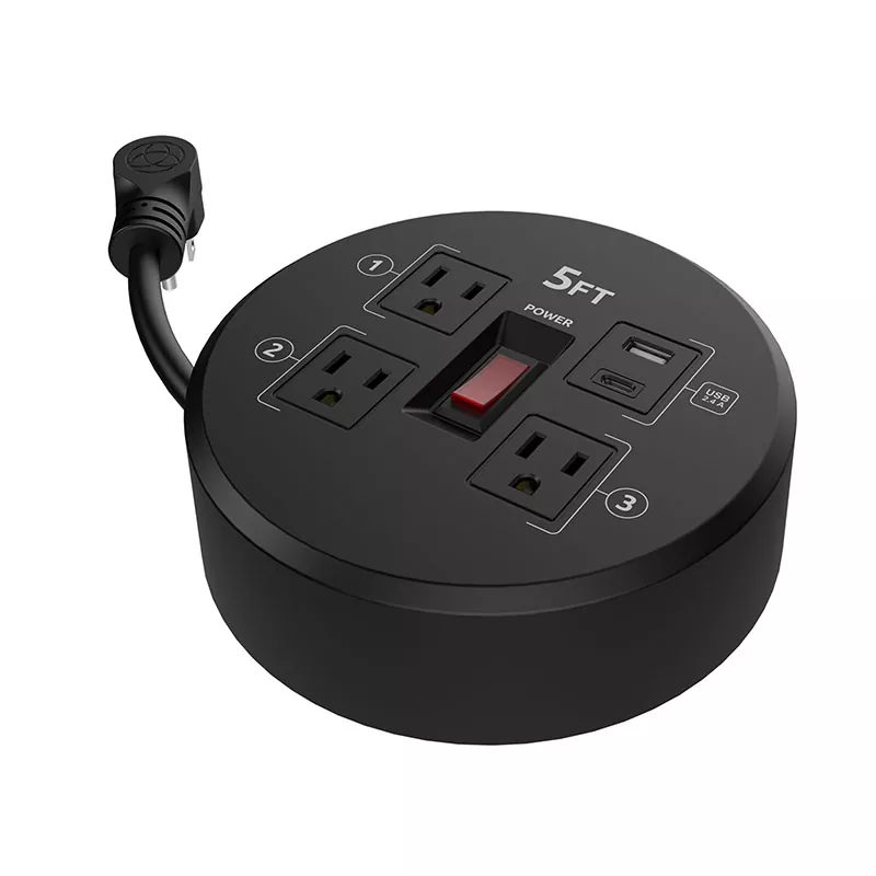 Kekili Kord Plastik Mini 3 Outlet Usb2.4a